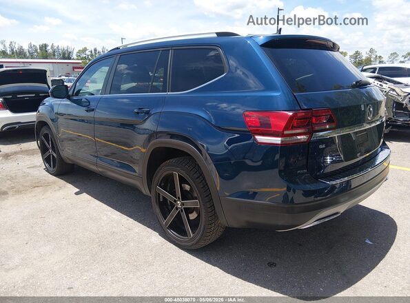 1V2DR2CA2KC549979 2019 VOLKSWAGEN ATLAS Blue Հետևի ձախ