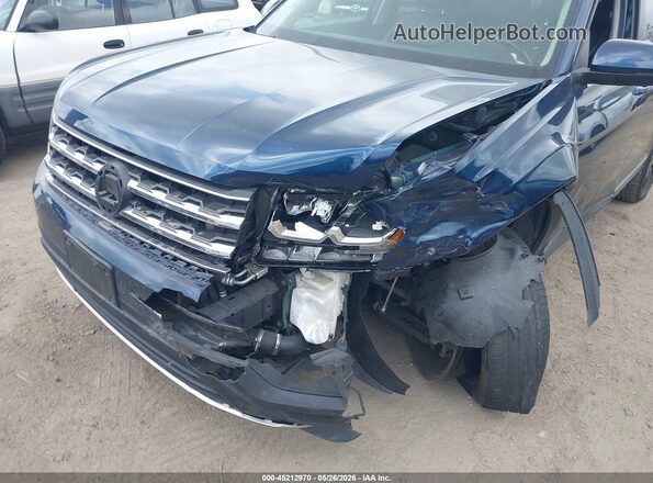 1V2EP2CA8JC599942 2018 VOLKSWAGEN ATLAS Blue Vista frontal