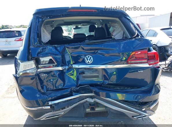 1V2ER2CA2KC521040 2019 VOLKSWAGEN ATLAS Blue Widok z przodu