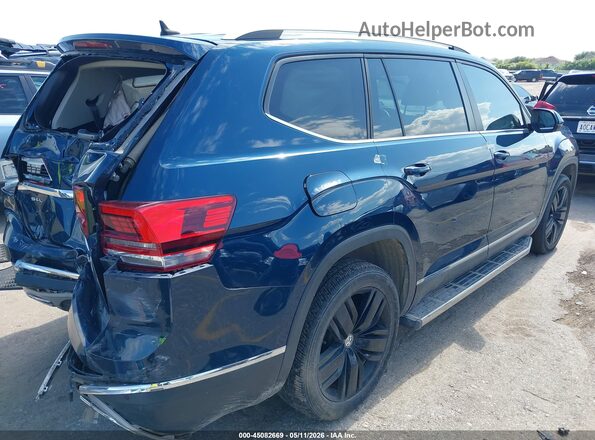 1V2ER2CA2KC521040 2019 VOLKSWAGEN ATLAS Blue Tył prawy