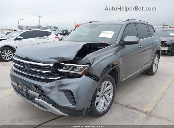 1V2ER2CA5MC503697 2021 VOLKSWAGEN ATLAS Серый Передняя левая четверть