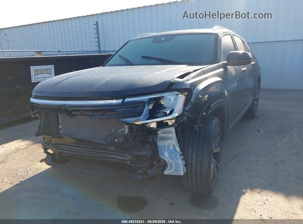1V2FE2CA6RC247657 2024 VOLKSWAGEN ATLAS Black Առջևի ձախ երեք քառորդ տեսարան