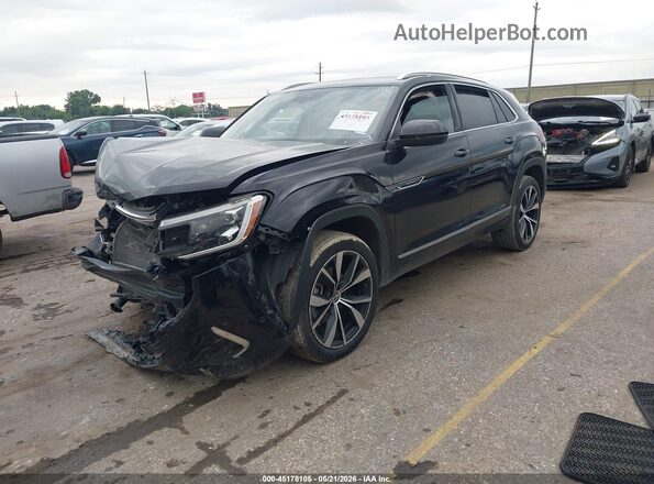 1V2FE2CA7RC261910 2024 VOLKSWAGEN ATLAS Black წინა მარცხენა ხედი სამი მეოთხედიდან