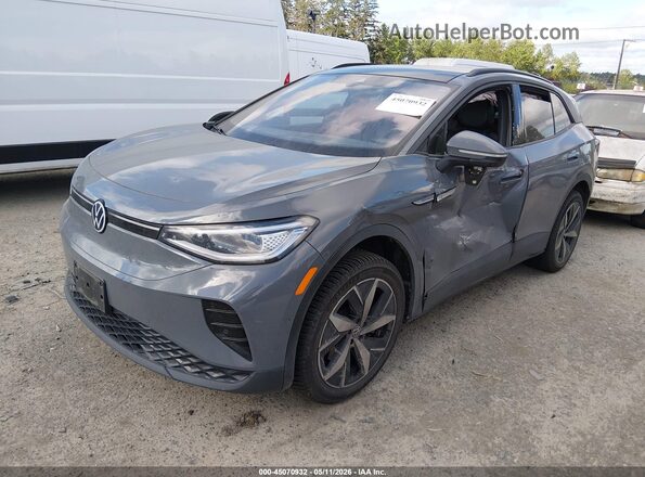 1V2GNPE83PC003716 2023 VOLKSWAGEN ID.4 Gray Առջևի ձախ երեք քառորդ տեսարան
