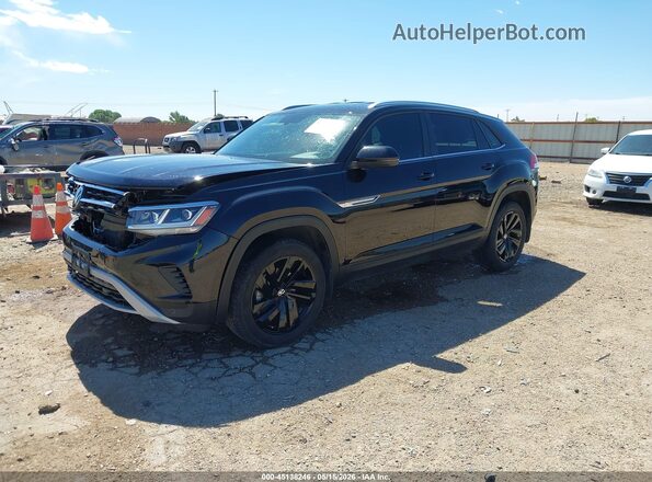 1V2HC2CA8PC201341 2023 VOLKSWAGEN ATLAS Black Առջևի ձախ երեք քառորդ տեսարան