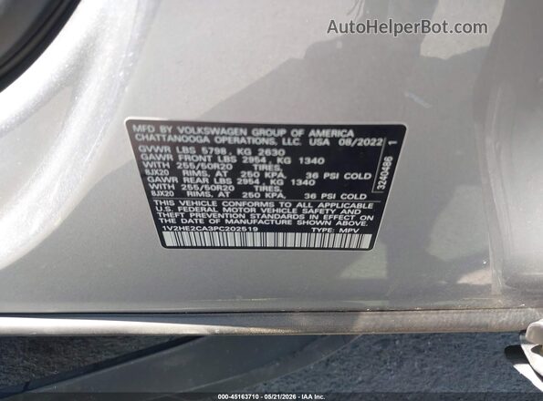 1V2HE2CA3PC202519 2023 VOLKSWAGEN ATLAS Silver Вид підкапотного простору
