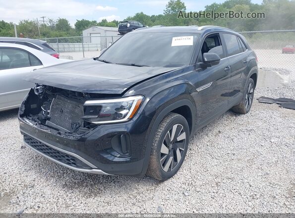 1V2HE2CA4RC201589 2024 VOLKSWAGEN ATLAS Черный Передняя левая четверть