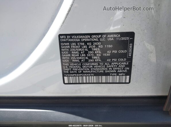 1V2HMPE8XPC054976 2023 VOLKSWAGEN ID.4 Белый Вид подкапотного пространства