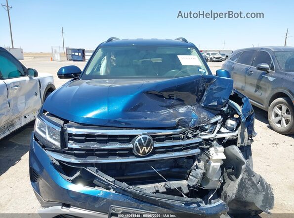 1V2HR2CA5MC606728 2021 VOLKSWAGEN ATLAS Dark Blue Instrument cluster view