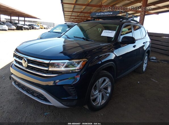 1V2HR2CA7PC537187 2023 VOLKSWAGEN ATLAS Blue Передня ліва чверть