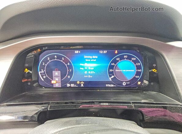 1V2JE2CA4RC200136 2024 VOLKSWAGEN ATLAS Black ხელსაწყოთა პანელის ხედი