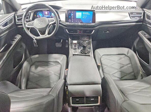 1V2JE2CA4RC200136 2024 VOLKSWAGEN ATLAS Black წინა პანელის ხედი