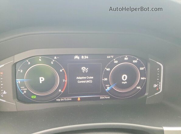 1V2JR2CA6PC538235 2023 VOLKSWAGEN ATLAS White Instrument cluster view