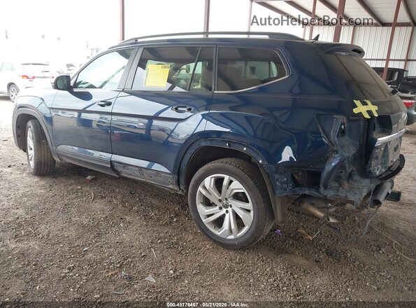 1V2JR2CA9MC556739 2021 VOLKSWAGEN ATLAS Синий Задняя левая четверть