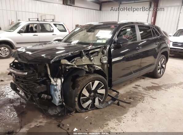 1V2KE2CA2RC257312 2024 VOLKSWAGEN ATLAS Черный Передняя левая четверть