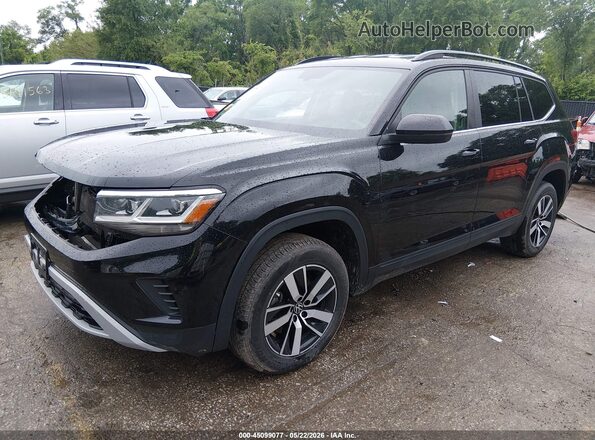 1V2LP2CA1MC573579 2021 VOLKSWAGEN ATLAS Black Vista tres cuartos delantera izquierda