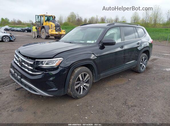 1V2LP2CA9NC509288 2022 VOLKSWAGEN ATLAS Черный Передняя левая четверть