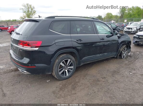 1V2LP2CA9NC509288 2022 VOLKSWAGEN ATLAS Черный Задняя правая четверть