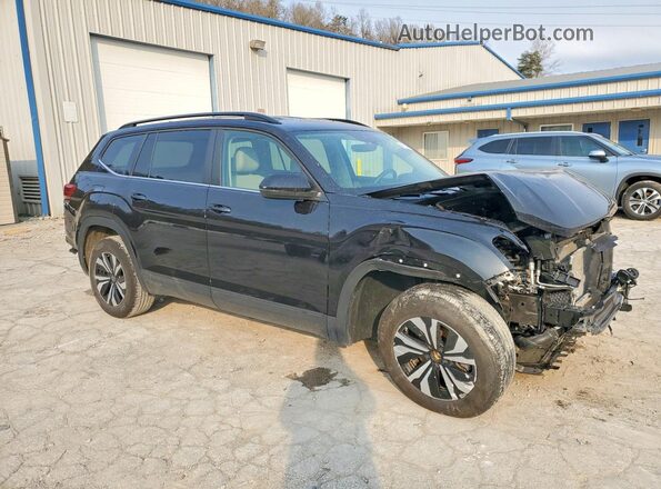 1V2LR2CA1RC565354 2024 VOLKSWAGEN ATLAS Black Передня права чверть