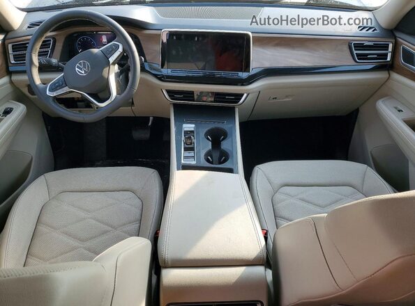1V2LR2CA1RC565354 2024 VOLKSWAGEN ATLAS Black Вид панелі приладів