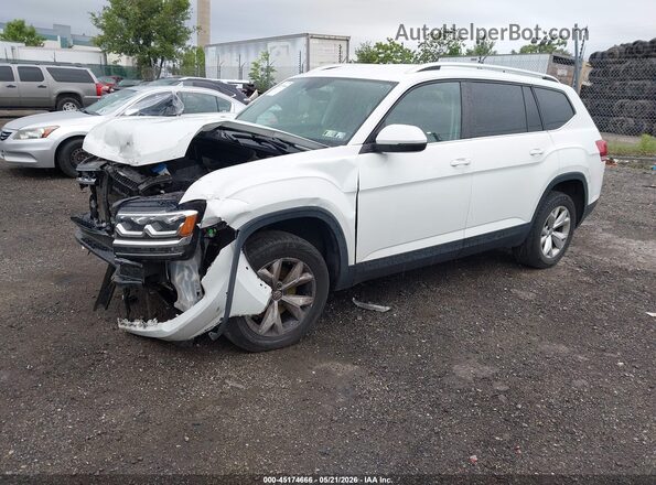 1V2LR2CA3KC530367 2019 VOLKSWAGEN ATLAS White Передня ліва чверть
