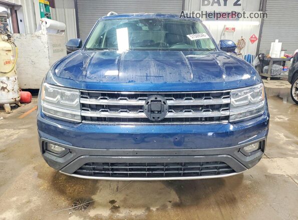 1V2LR2CA6JC540681 2018 VOLKSWAGEN ATLAS Blue Widok z przodu