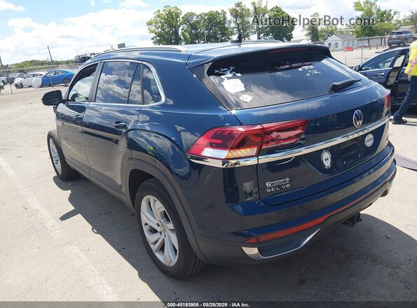 1V2ME2CA7LC221356 2020 VOLKSWAGEN ATLAS Blue უკანა მარცხენა