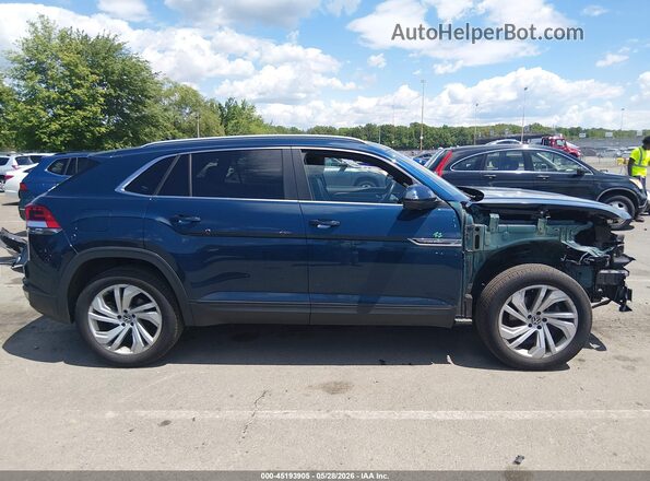 1V2ME2CA7LC221356 2020 VOLKSWAGEN ATLAS Blue უკანა სალონის ხედი