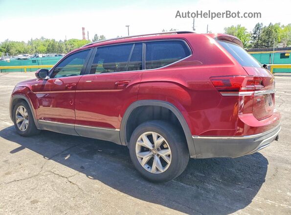 1V2MR2CA3JC545017 2018 VOLKSWAGEN ATLAS Maroon უკანა მარცხენა
