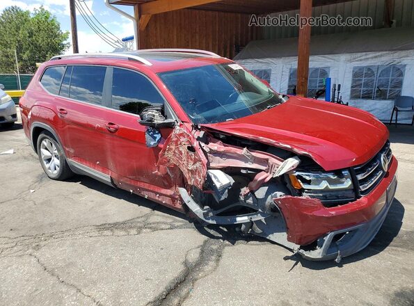 1V2MR2CA3JC545017 2018 VOLKSWAGEN ATLAS Maroon წინა მარჯვენა