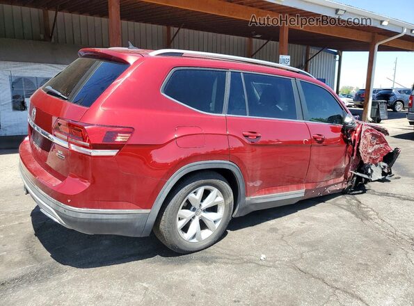 1V2MR2CA3JC545017 2018 VOLKSWAGEN ATLAS Maroon უკანა მარჯვენა