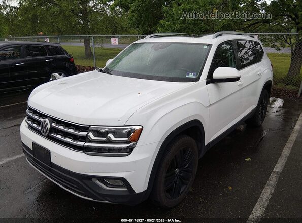 1V2MR2CA7KC581584 2019 VOLKSWAGEN ATLAS White Vista tres cuartos delantera izquierda