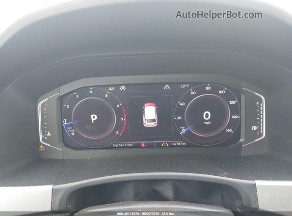 1V2NR2CA5KC550516 2019 VOLKSWAGEN ATLAS White Հետևի նստատեղերի տեսք