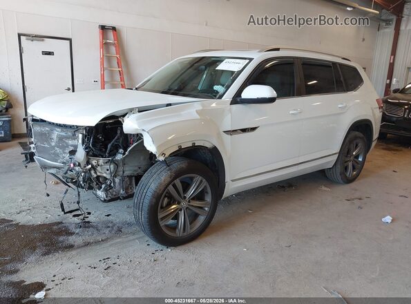 1V2RR2CA7JC536942 2018 VOLKSWAGEN ATLAS White Передня ліва чверть