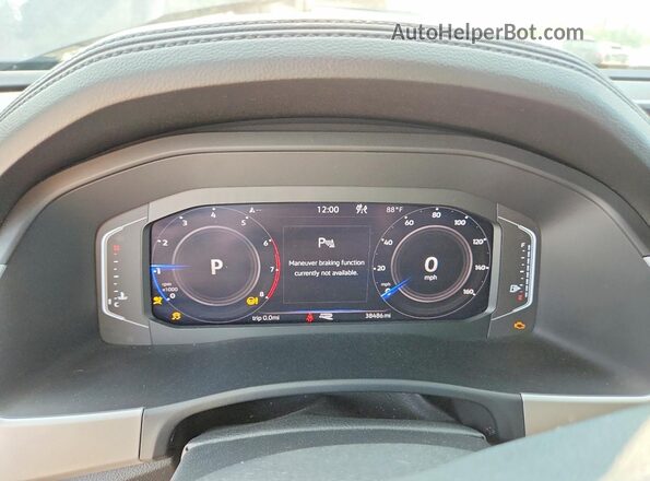 1V2SE2CA3NC211515 2022 VOLKSWAGEN ATLAS Black Vista del cuadro de instrumentos