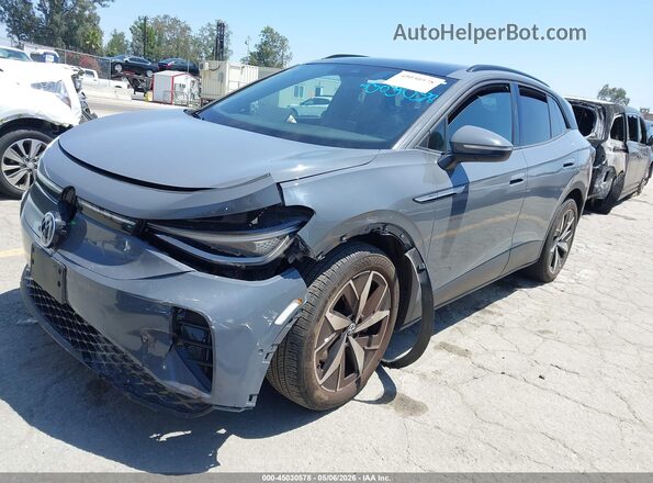 1V2VMPE81PC020962 2023 VOLKSWAGEN ID.4 Gray Առջևի ձախ երեք քառորդ տեսարան