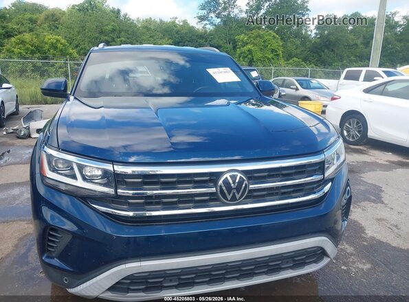 1V2WC2CA4MC229172 2021 VOLKSWAGEN ATLAS Blue უკანა სალონის ხედი