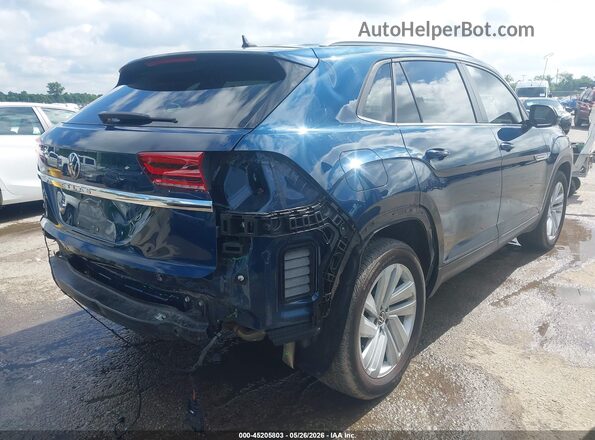 1V2WC2CA4MC229172 2021 VOLKSWAGEN ATLAS Blue უკანა მარჯვენა