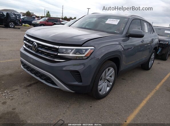 1V2WC2CA8MC206607 2021 VOLKSWAGEN ATLAS Gray Vista tres cuartos delantera izquierda