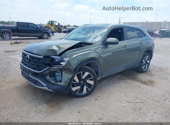 1V2WC2CA9TC215928 2026 VOLKSWAGEN ATLAS Green წინა მარცხენა ხედი სამი მეოთხედიდან