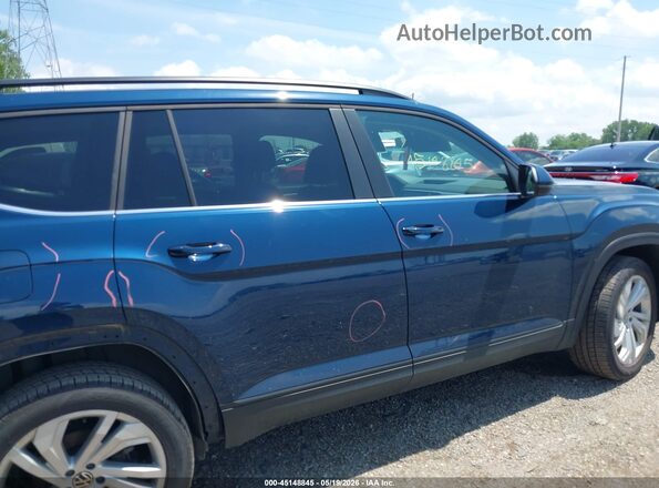 1V2WP2CA3MC607812 2021 VOLKSWAGEN ATLAS Blue Vista interior trasera