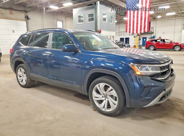 1V2WR2CA2MC568978 2021 VOLKSWAGEN ATLAS Синий 
