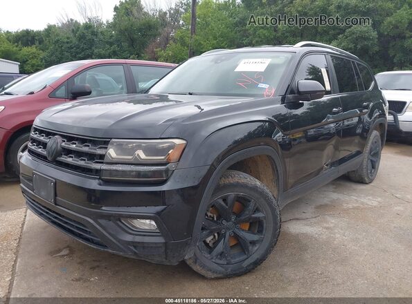 1V2WR2CAXKC544229 2019 VOLKSWAGEN ATLAS Black Առջևի ձախ երեք քառորդ տեսարան