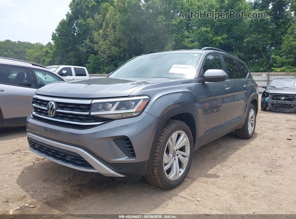 1V2WR2CAXMC527725 2021 VOLKSWAGEN ATLAS Gray Передня ліва чверть