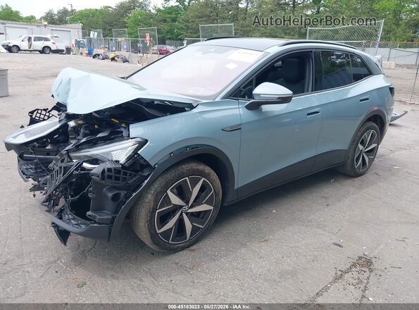 1V2WSPE84SC009375 2025 VOLKSWAGEN ID.4 Blue Передня ліва чверть