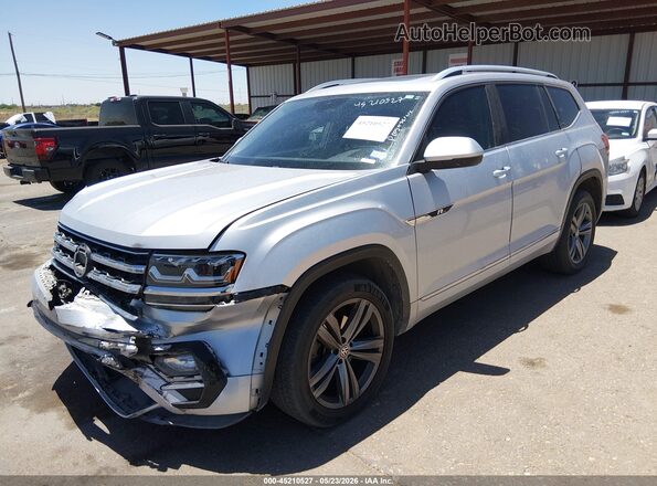 1V2XR2CA2KC585264 2019 VOLKSWAGEN ATLAS Silver წინა მარცხენა ხედი სამი მეოთხედიდან