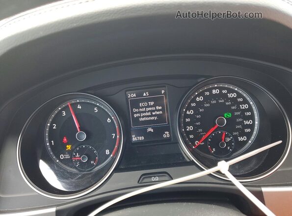 1V2YE2CA6LC220183 2020 VOLKSWAGEN ATLAS White Вид щитка приладів