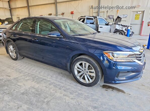1VWAA7A38MC014085 2021 VOLKSWAGEN PASSAT Blue 