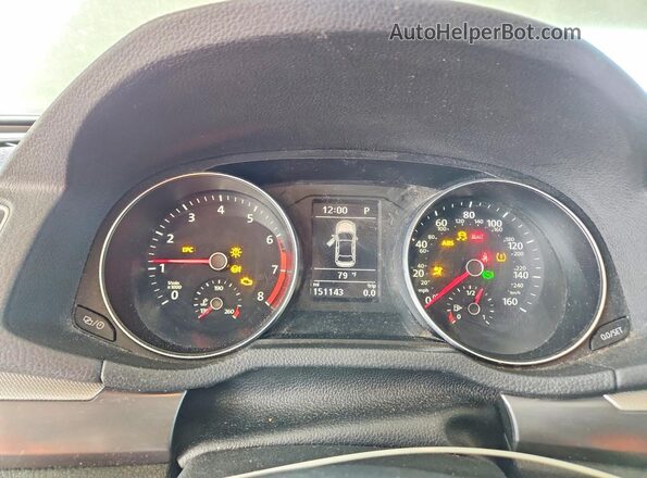 1VWAS7A30GC042853 2016 VOLKSWAGEN PASSAT Silver Vista del cuadro de instrumentos
