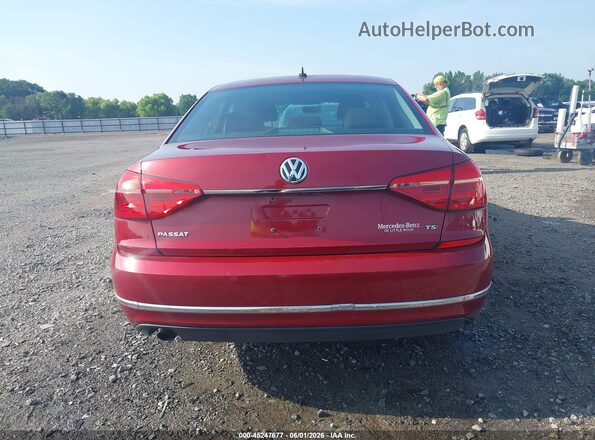1VWAS7A33GC047111 2016 VOLKSWAGEN PASSAT Red 
